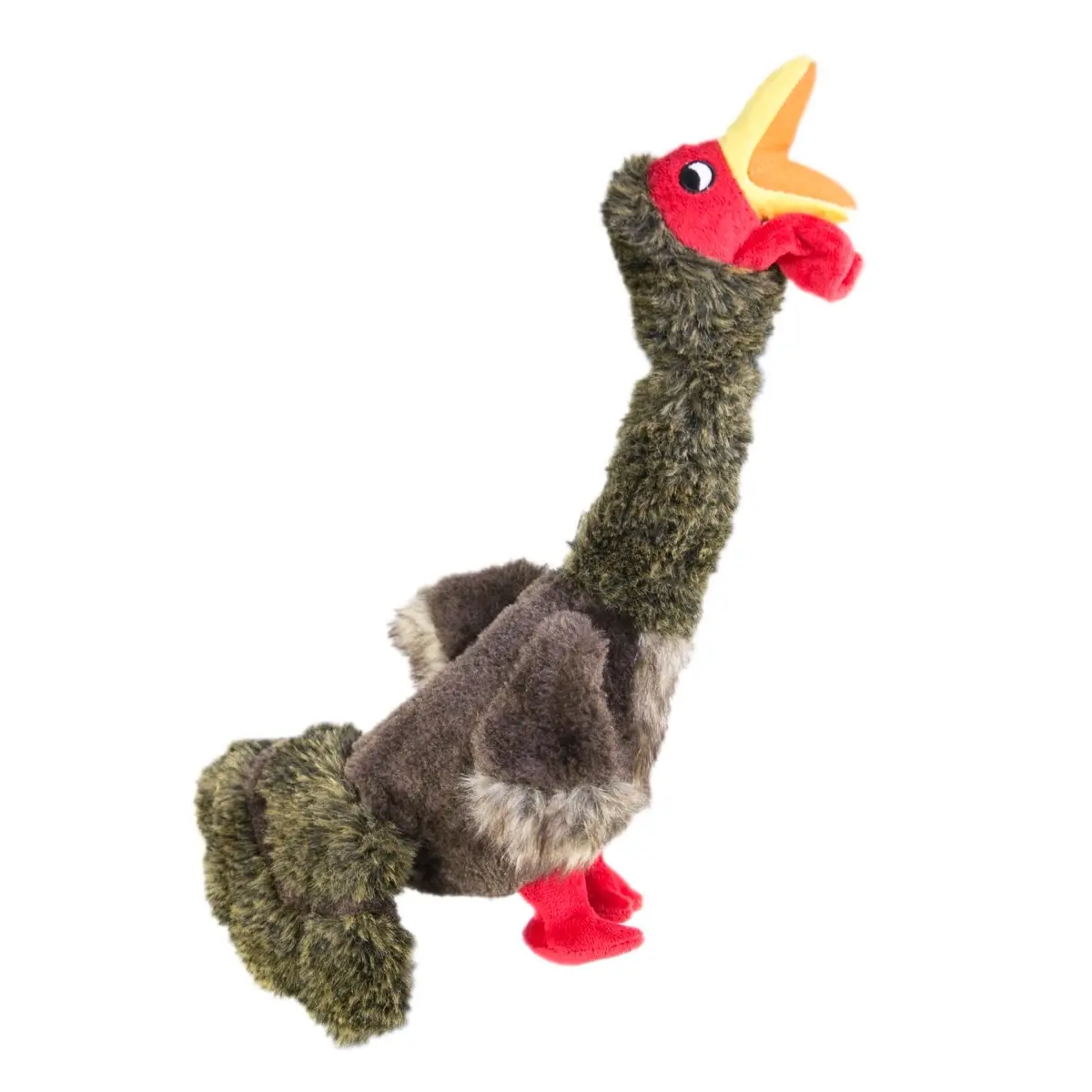 Kong Shakers Honkers Turkey - Long Plush Toy for Fetching Fun