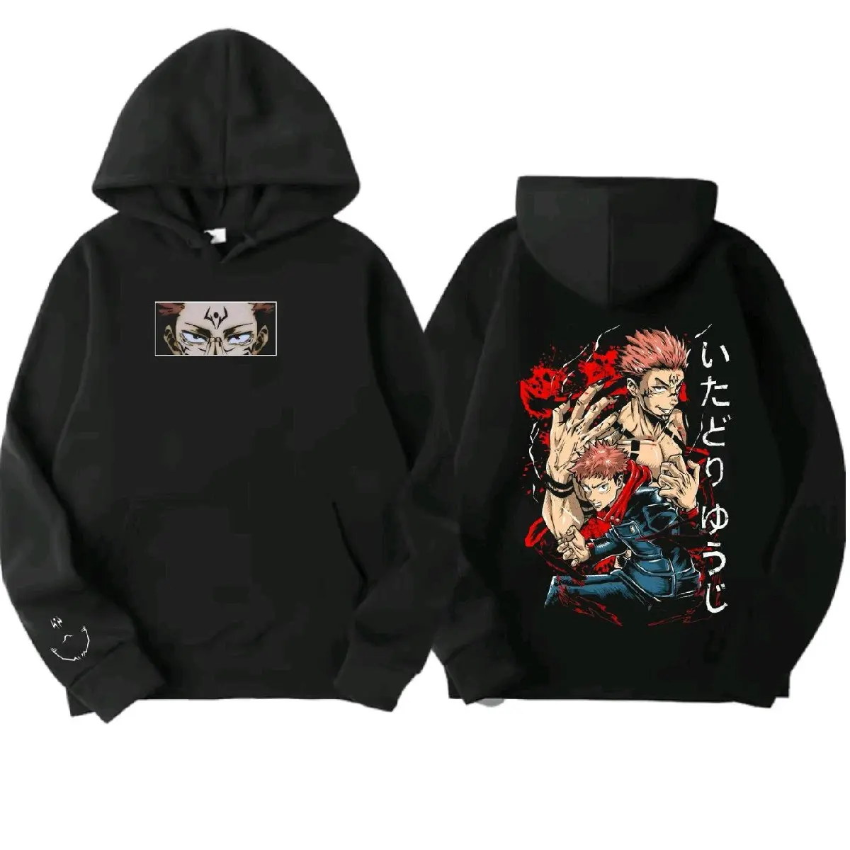 Sukuna Itadori Yuji Jujutsu kaisen JJK Anime hoodie, cotton pullover, unisex , high quality