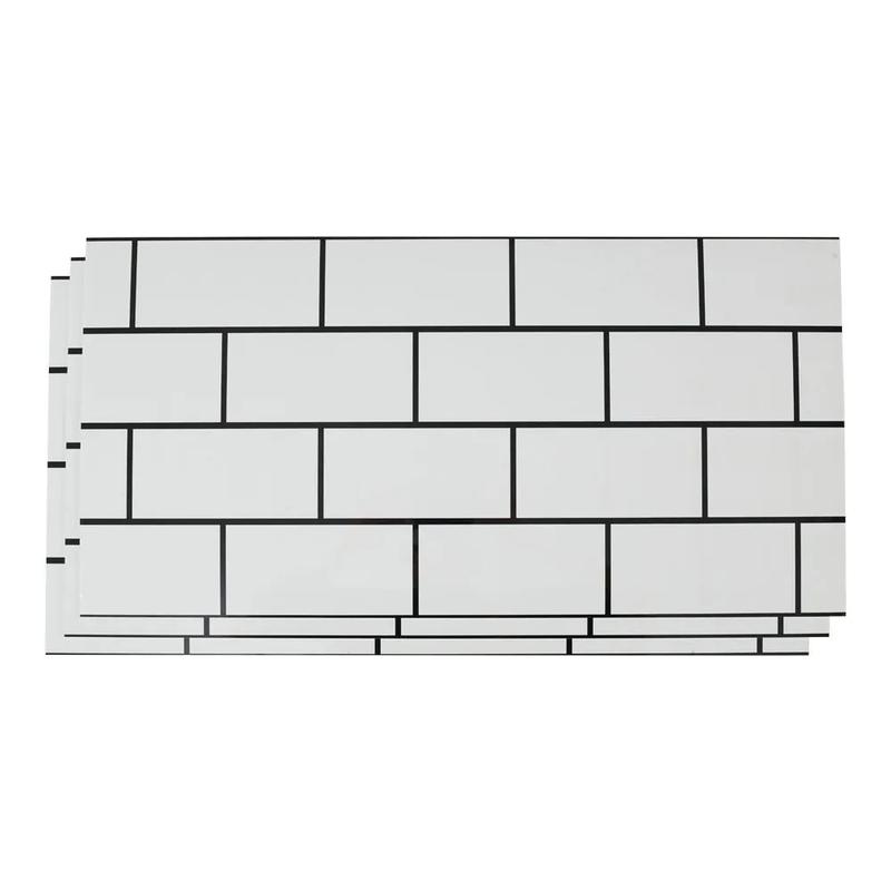 Self-Adhesive Brick Tiles Wall Stickers | Stick-On Kitchen & Bathroom Decor Decorative Waterproof Ornaments Tiles Sticker Marble 4