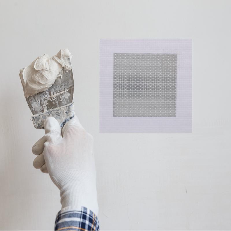 Self Adhesive Wall Repair Patch 10x10cm Mesh Drywall Ceilings Plastering 3
