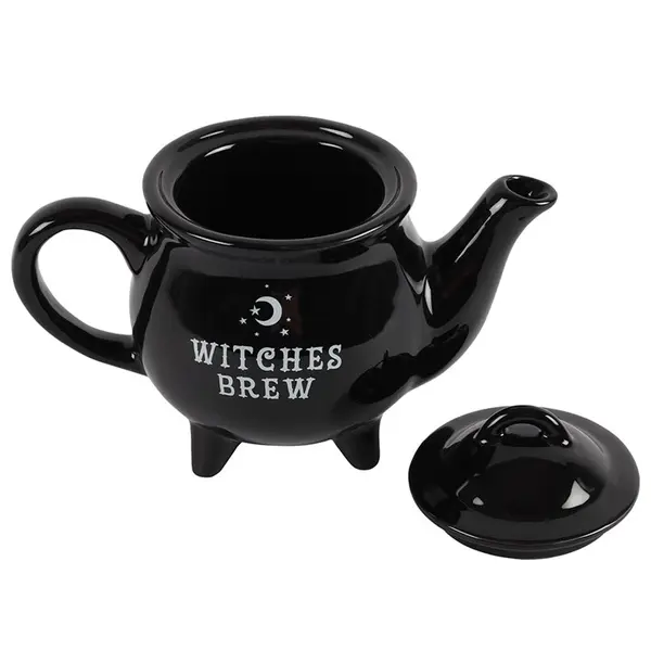 Witches Brew Black Ceramic Tea Pot 3