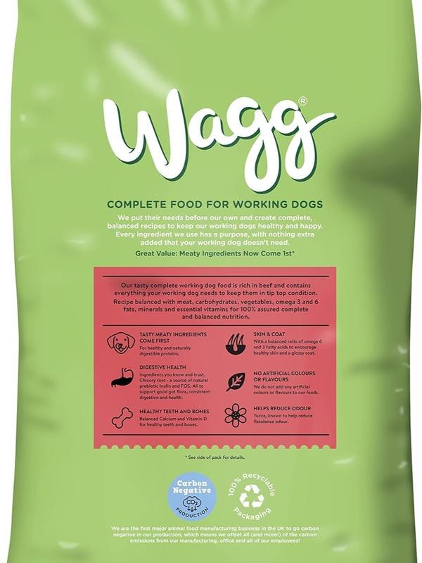 Active Goodness Complete Dry Adult Dog Food Beef & Veg 12kg - For All Active Working Dog Breeds 1