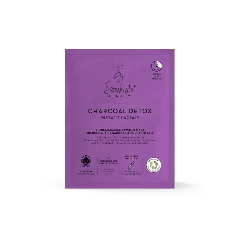 Seoulista Charcoal Detox Instant Facial®  Skincare Cleansing Clear Hydrate 0