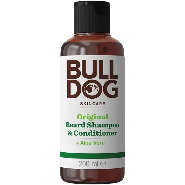 Bulldog Skincare Original Beard Shampoo & Conditioner 200ml - Beard Cleansing & Conditioning - For All Beard Types Haircare Aloe 0