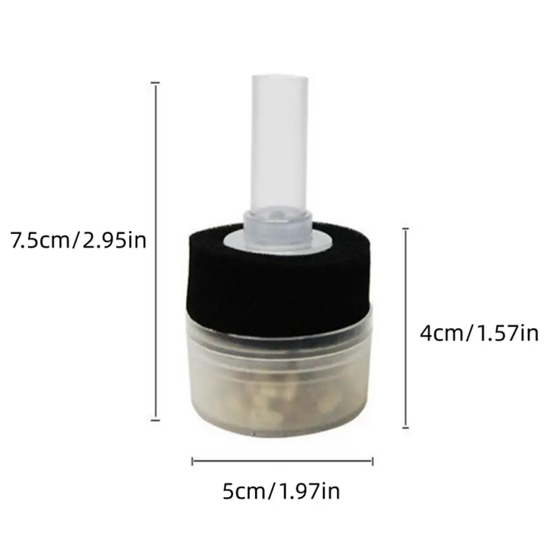 Small Aquarium Filter Fish Tank Shrimp Pond Air Pump Sponge Filter Useful Easy Installation Reusable Aquarium Accessories New 5