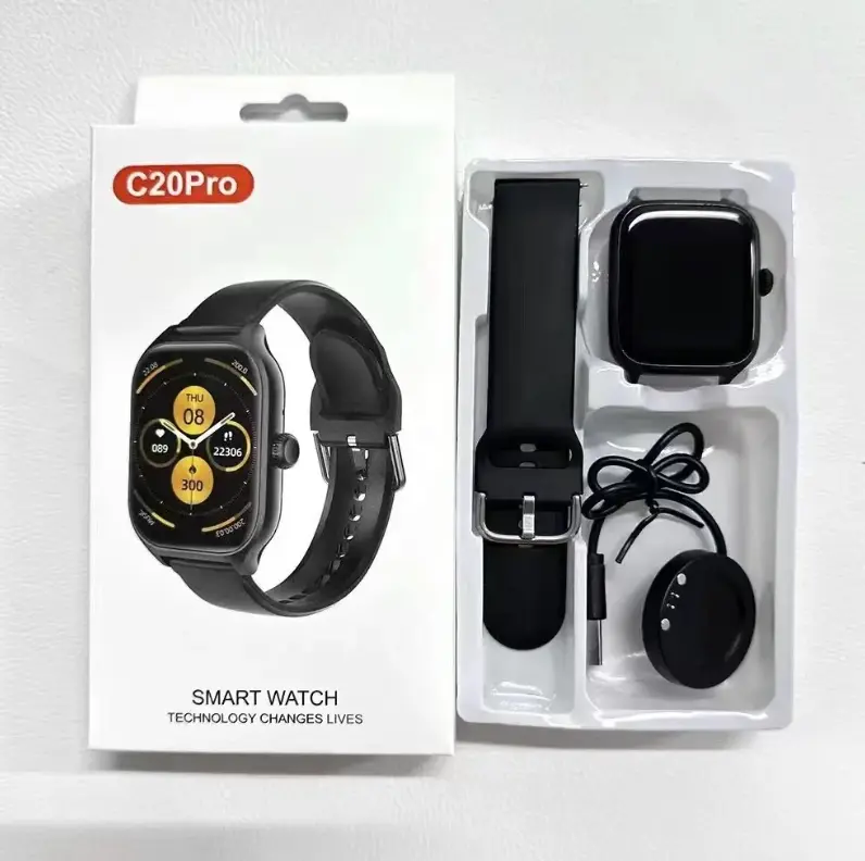 Smart Watch C20 Pro Smartwatch Activity Sleep Fitness Mood Tracker BT Call Sport Bracelet Alarm Clock C20PRO Smartwatch Wearable Smartphone Wristwatch Device Monitor 3
