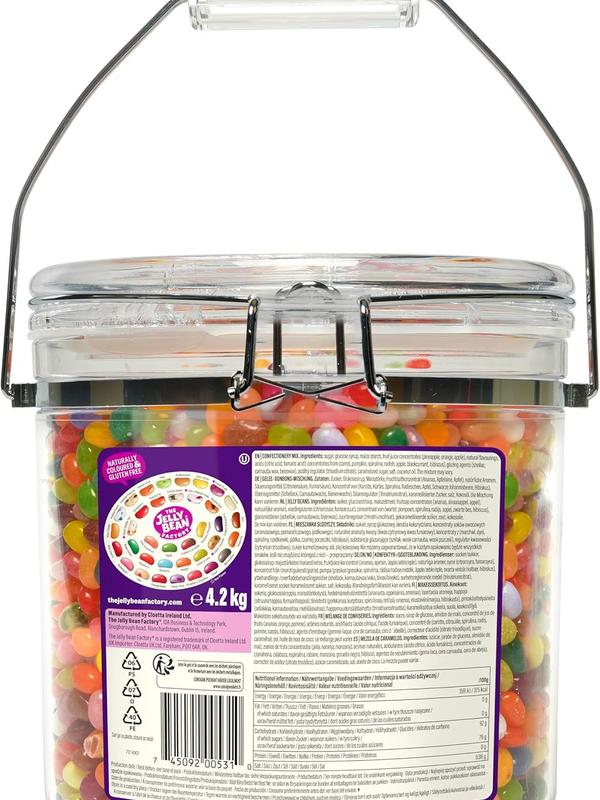 Jelly Bean Factory 36 Flavour Mix Jar, 4.2kg, Jelly Beans - Sweets - Enjoy the 36 Natural Flavours - Gelatine Free - Fruit Flavours 1