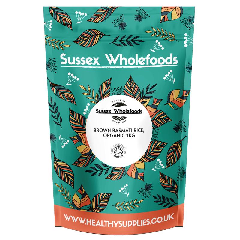 Organic Brown Basmati Rice 1kg (Sussex Wholefoods) 1
