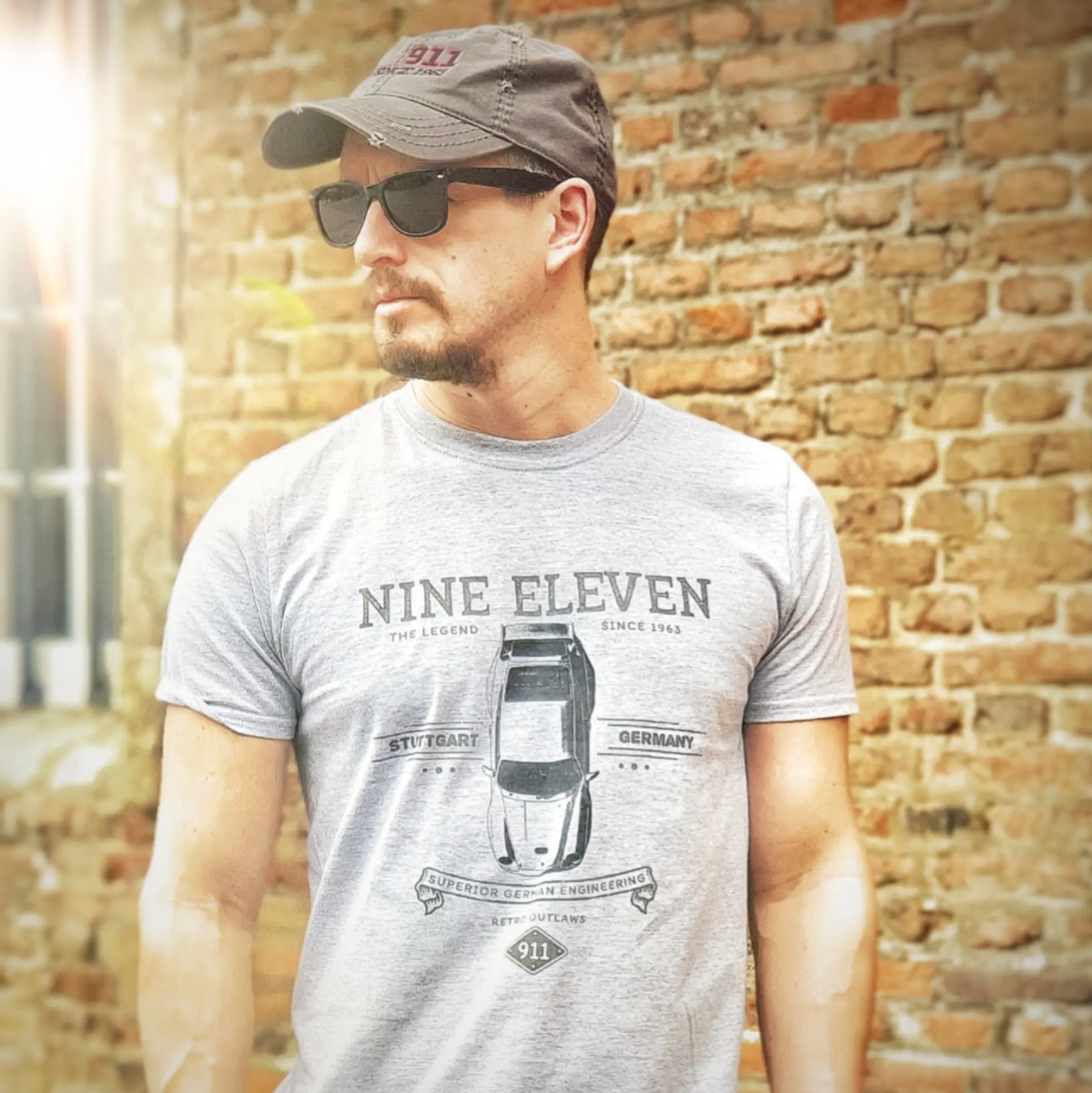 911 T-Shirt Outlaw German Sports Car Clothing Short Sleeve Vintage  Car Shirt Tee