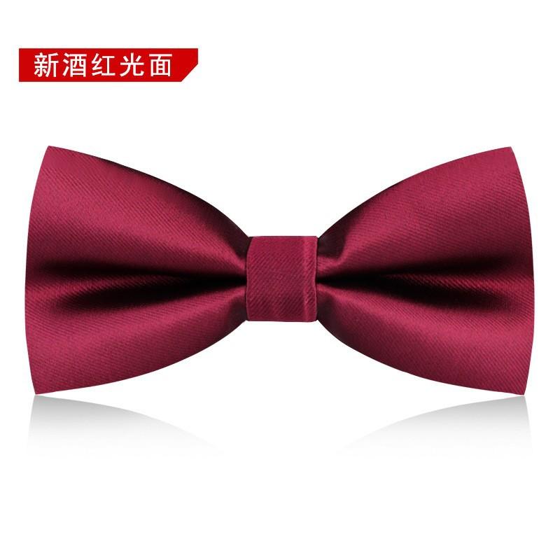 Bow Tie, Children's Wine Red, Black Formal Shirt, Men's British and Korean Version Bow Tie, Party Accessories 3