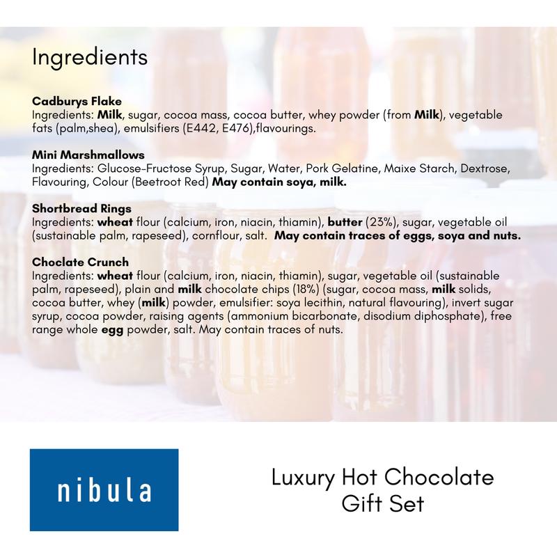 Nibula Luxury Hot Chocolate and Marshmallow Gift Hamper 8