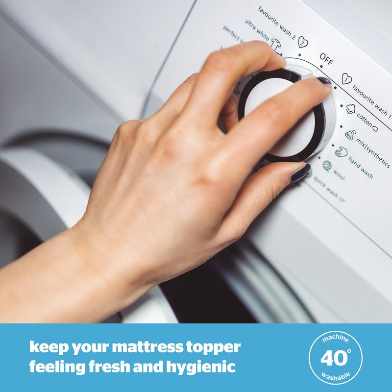 Silentnight Airmax 1000 Mattress Topper, Breathable and Fresh for a Comfortable Night's Sleep 4
