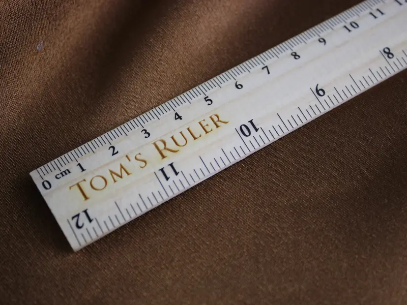 Personalised Wood Handmade Engraved Ruler 30 cm or 12 Inch 0