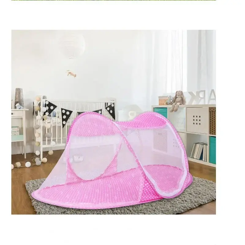 Portable Foldable Baby Netting Polyes Newborn Sleep Bed Travel Baby Mosquito Nets Travel Bed Netting Play Tent Children - 0-3 Years 0