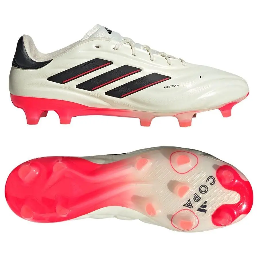 Adidas Copa Pure 2 Elite FG - Ivory/Core Black/Solar Red
