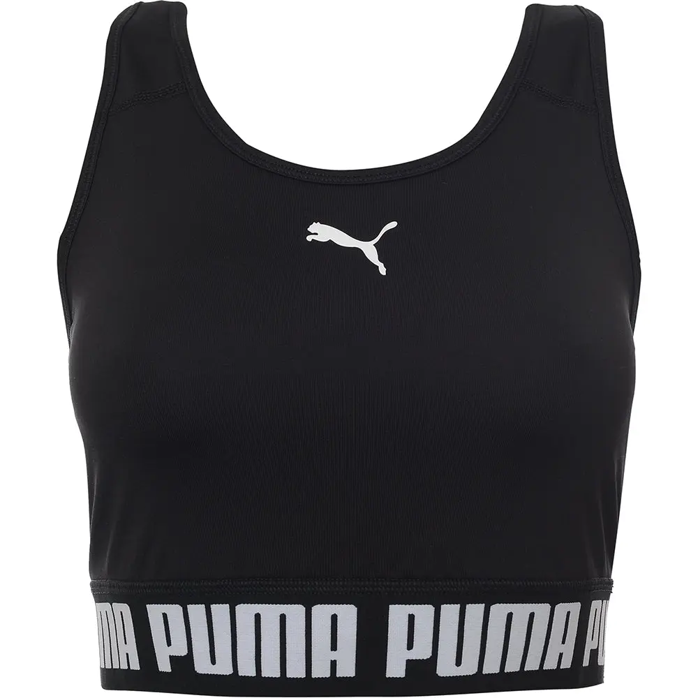 Puma Women's Black Training Strong Crop Top