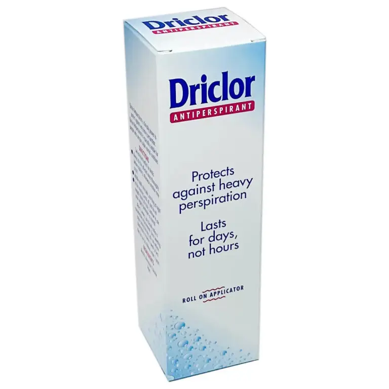 Driclor Antiperspirant Roll On Applicator Deodorant 20ml Body Care Gentle Comfort Cleanser