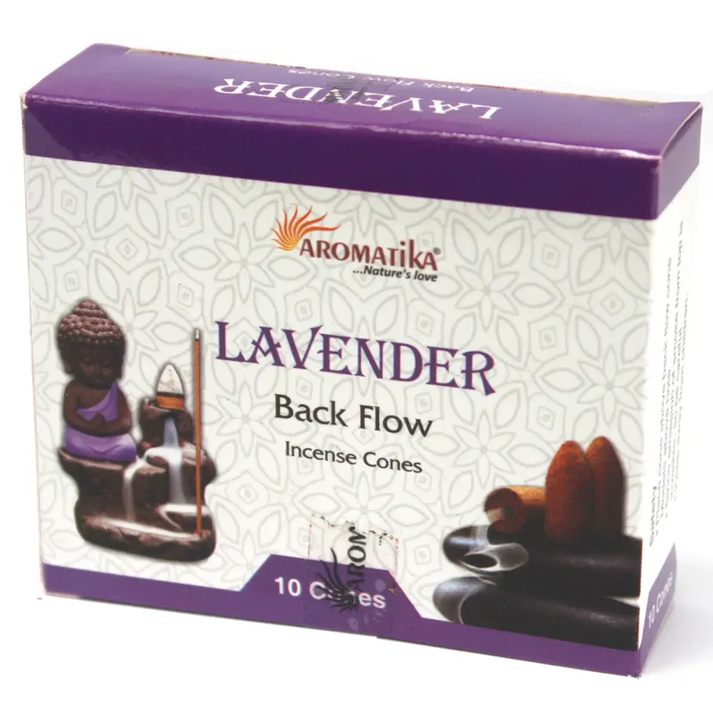 Aromatika Backflow Incense Cones (pack of 10) for Meditation, Aromatherapy & Reiki - Natural Herbs, Oils & Resins 1