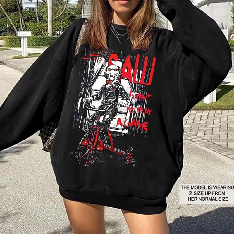 Retro Saw Jigsaw 90S Horror Movie Series Unisex Sweatshirt Halloween Gift 0