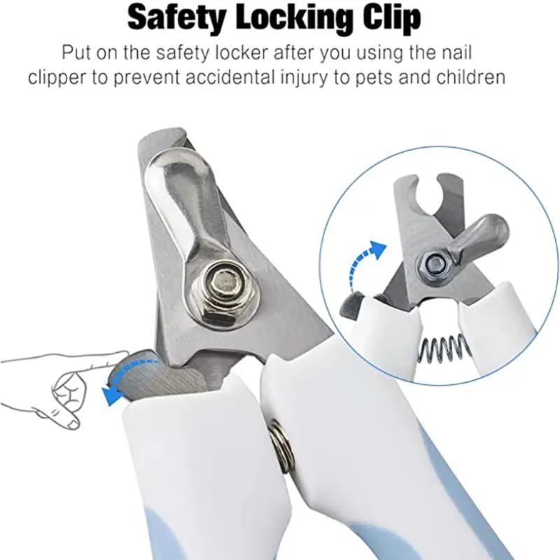 Nail Trimmers for Small to Medium Pets with Safety Locking Clip - Pet Grooming Supplies dog  nail  grinders 3