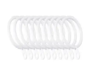 12 Pack Metal Curtain Rings Heavy Duty For Rods Poles Voile Hooks 30mm Diameter 6