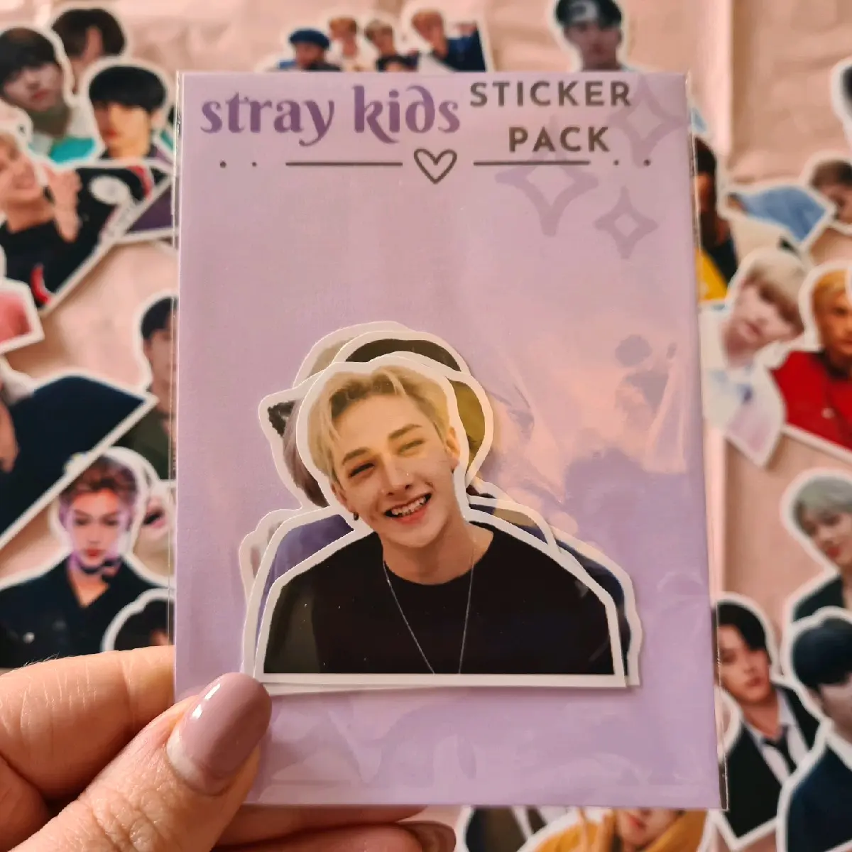 Stray Kids Die Cut Vinyl Sticker Pack | Bias Stickers Pack 1 piece 5 10 15 20 50 pack of high quality stickers on glossy sticker paper | Chose your SKZ Bias or OT8 | Kpop Gifts and Merchandise