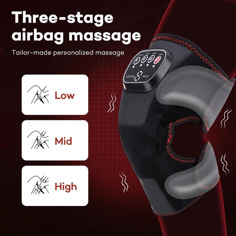 3in 1 Shoulder Knee Heated Vibration Knee Massager Pad for Joint Pain Relief Health Care Airbags Shoulder Arthritis Support Belt 8