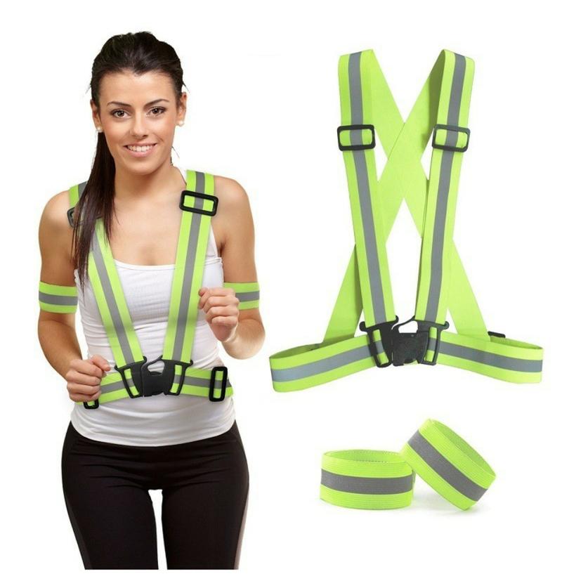 Product Introduction of Cycling Reflective Vest High Visibility Safety Vest for Night Riding Running Bicycle Motorcycle Outdoor Sports Vest Elastic Band 37