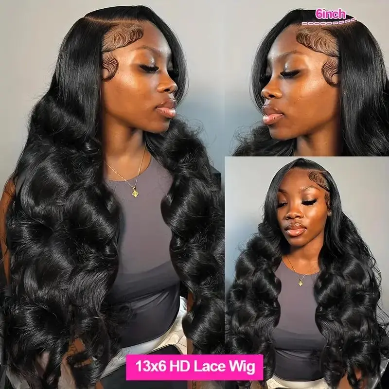 Gabrielle HD Transparent 13x6 Body Wave Lace Frontal Wig Human Hair 13x4 Remy Lace Front Brazilian 4x4 Glueless Wigs For Women 3