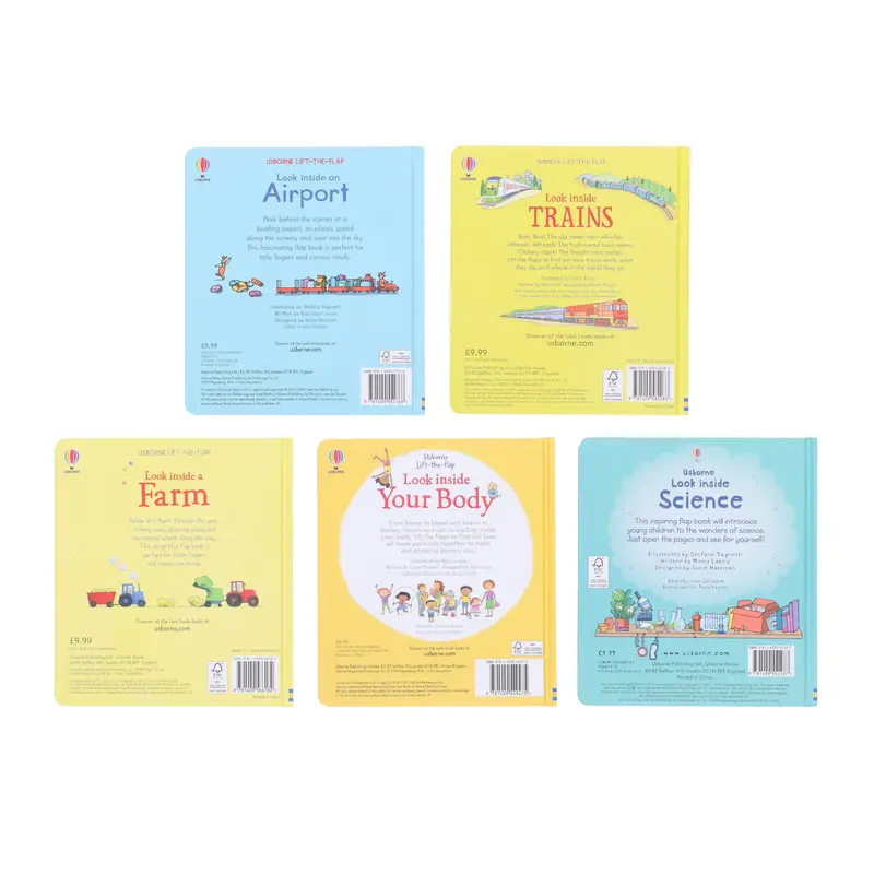 Usborne Lift the Flap Look Inside 5 Books Collection Set - Ages 5+ - Board Book 2