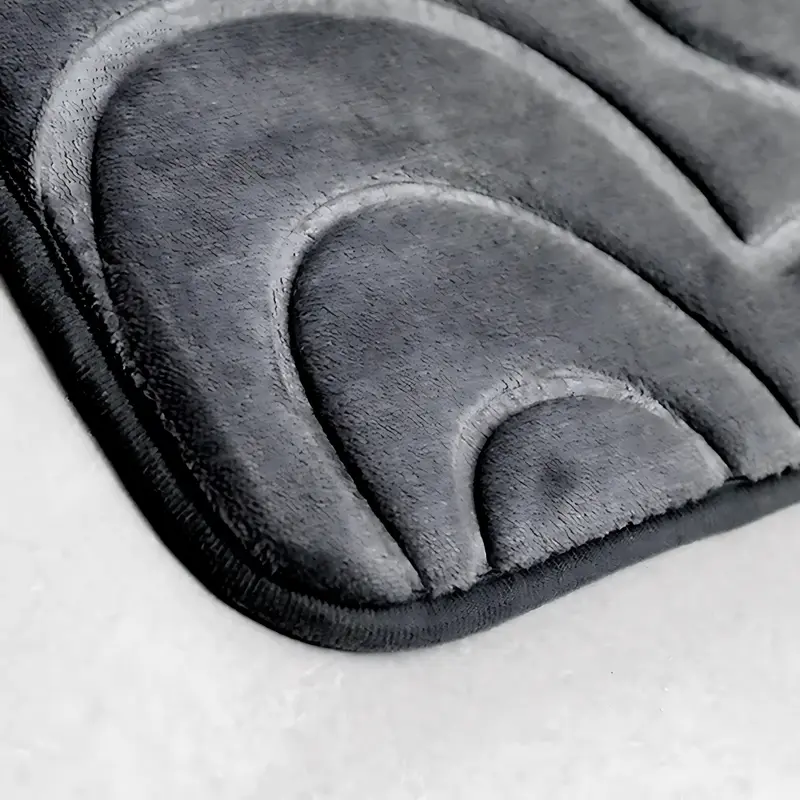 2-Piece Memory Foam Bath Mat Set - Extra Soft, Non-Slip, Super Absorbent Bathroom Rugs, Machine Washable bathroom  accessories wudu  mat  bathroom 4