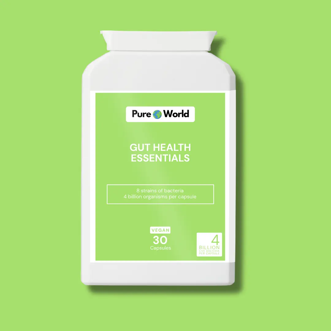 Gut Health Essentials Supplement - My Pure World – 30 Capsules 30 Day Supply, Probiotic Formula for Bloating, Bad Breath, Digestive Issues & Immune Support with Lactobacillus & Bifidobacterium Blend – Helps Relieve IBS, Candida & Dysbiosis Healthcare