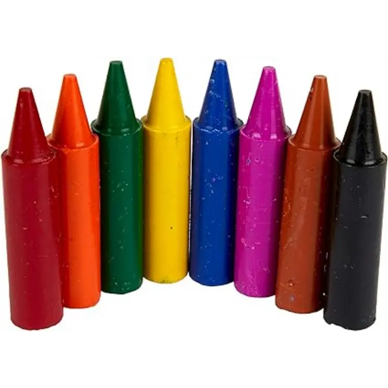 MyFirst Jumbo Crayons - Assorted Colours Easy-Grip Colouring Crayons Perfect for Toddlers Hands Ideal for Kids Aged 12 Plus Months, Multicolor, (Pack of 8) 2
