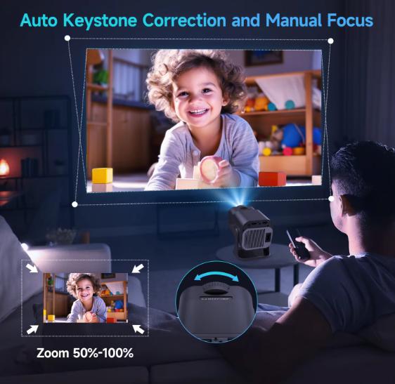 Transpeed Magcubic HY320 Smart Mini Projector 4K 1080P Native Portable DualWiFi6 BT5.0 Cinema Outdoor Portable 180° Rotable Projector Android Audio 2