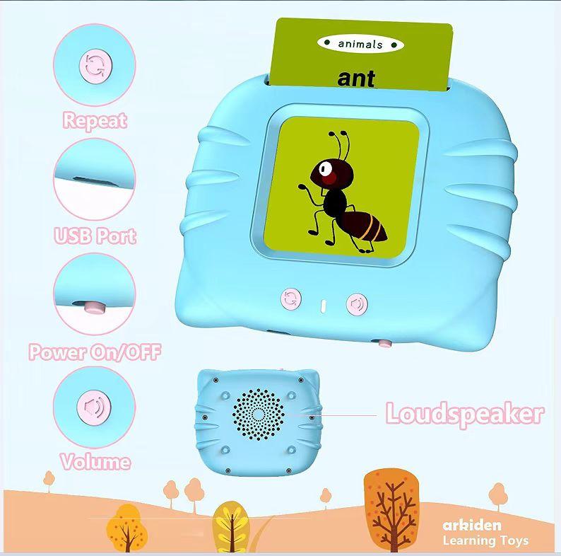Talking Flash Cards Toy for Children and Toddlers (224 words), Words Sensory Preschool Toy for Speech Therapy & Early Communication for kids, Interactive & Educational Learning Toys 4