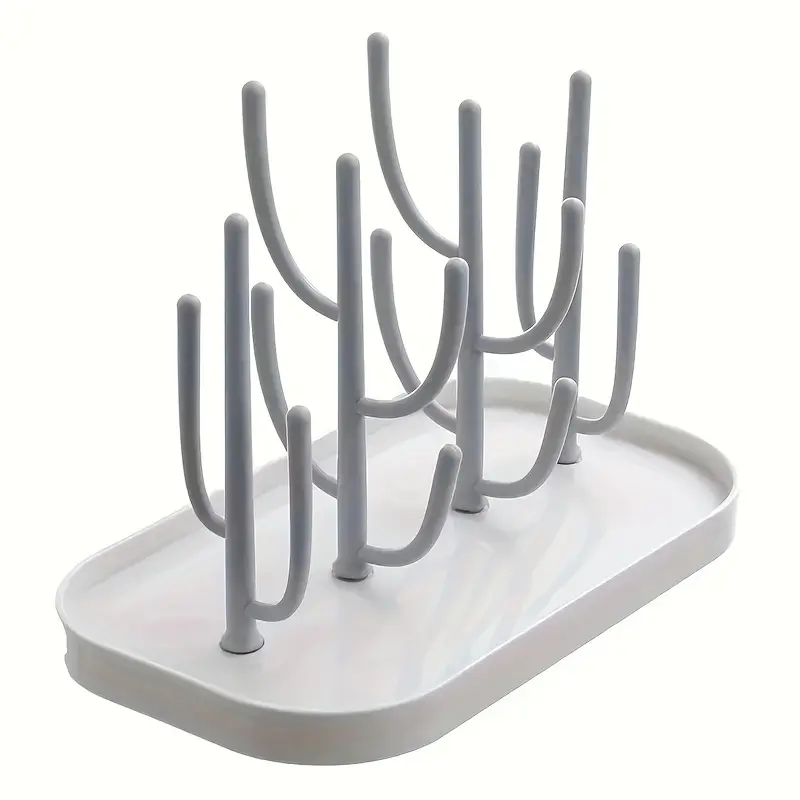 Baby Tree-shaped Milk Bottle Drain Rack, Dust-proof Milk Bottle Holder, Cup Drain Rack Easter Gift 8
