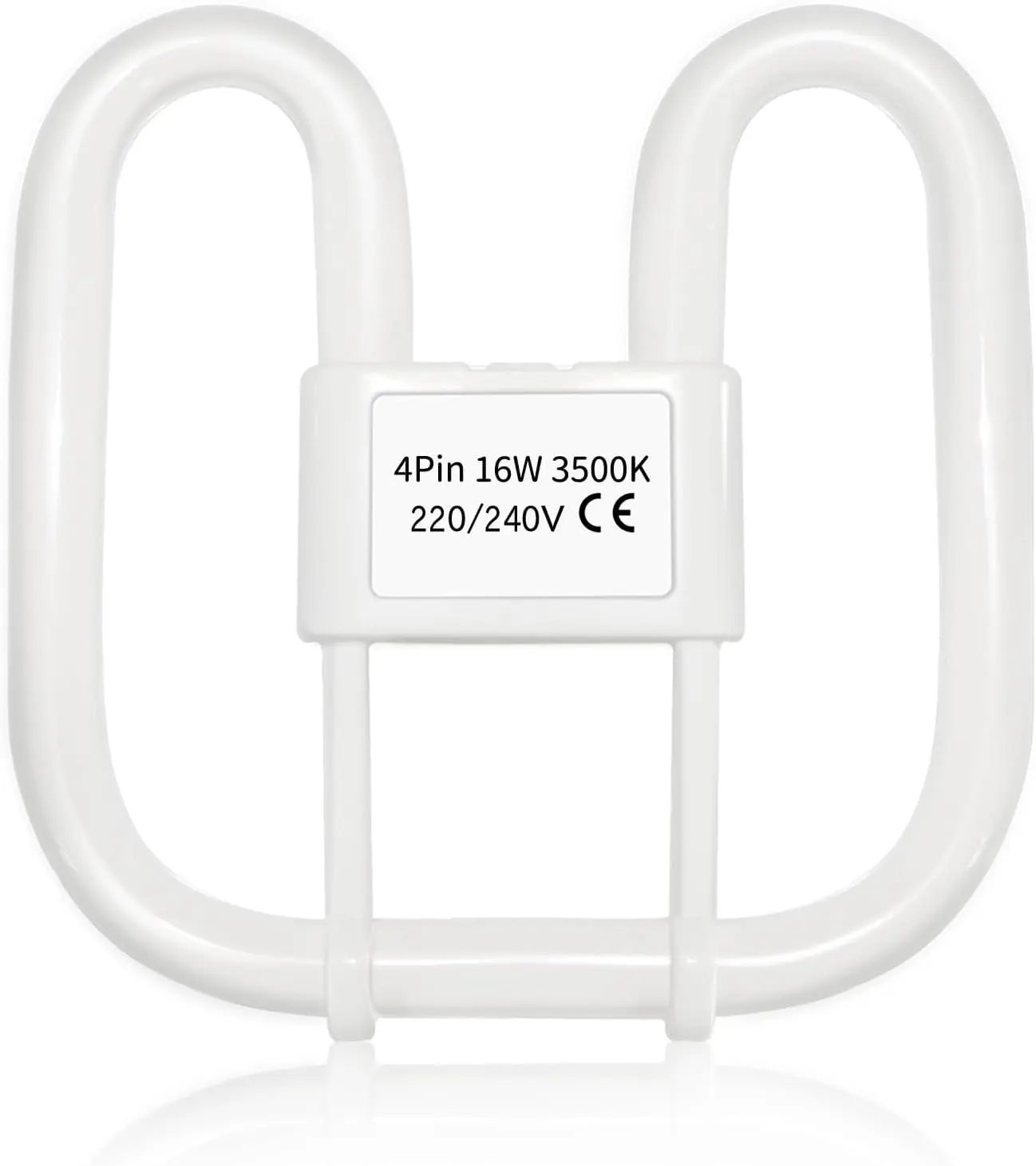 GR10q 4-Pin Bulb 16W 3500K Warm White, 950LM, 2D CFL Compact Fluorescent Light Bulb