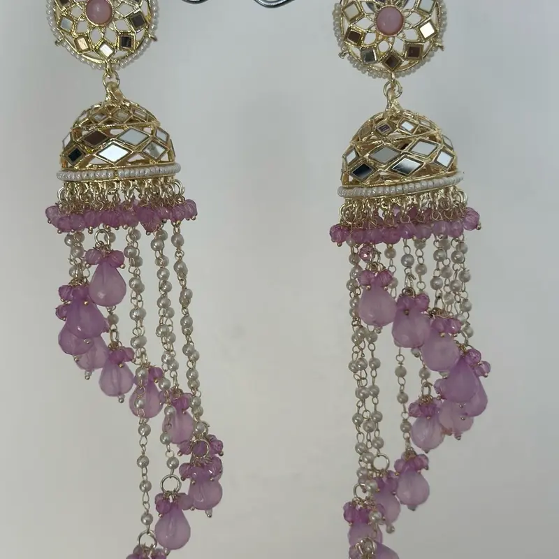 Mirrored Chandelier Earrings 1