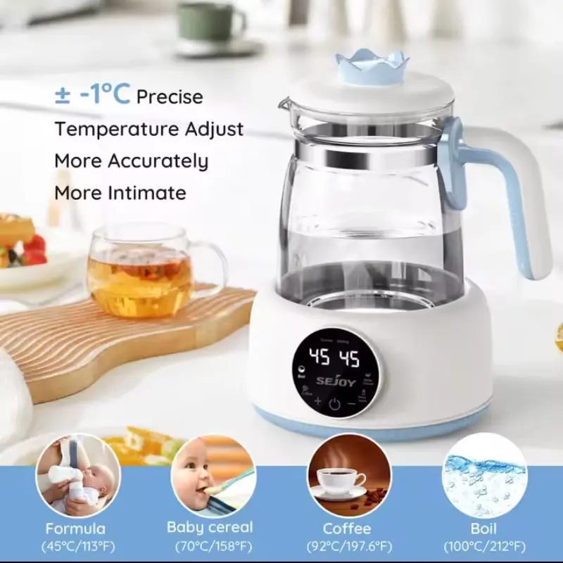 220v Infant Thermostatic Milk Regulator 800W Electric Baby Formula Kettle Automatic Warmer Feeding Bottle 4