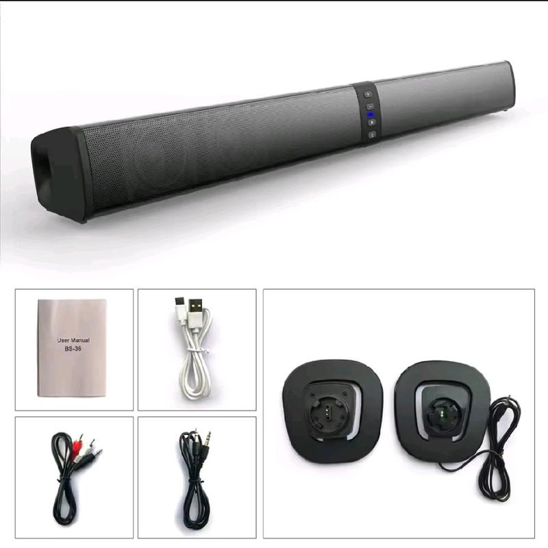 Powerful Soundbar with Subwoofer and Wireless Connectivity for TV, PC and all Audio Devices - Speakers 5
