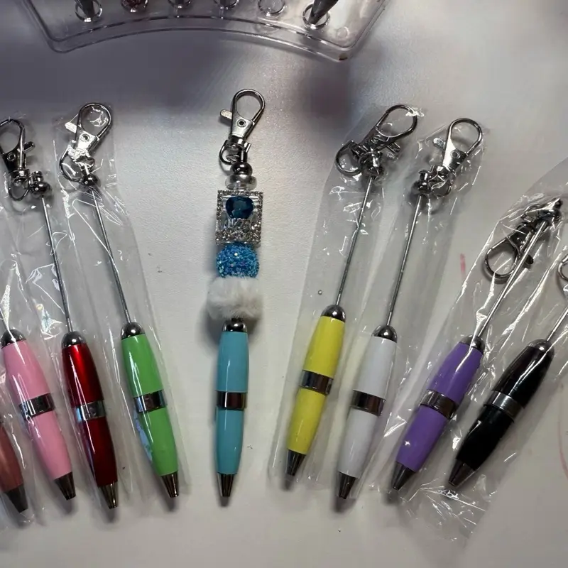 Keyring lanyard pens with any beads of your choice 0