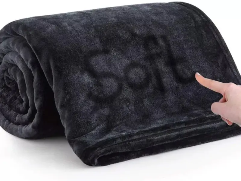 Large Faux Fur Warm Fleece Throw Over Soft Sofa Bed Mink Blanket Double & King 4