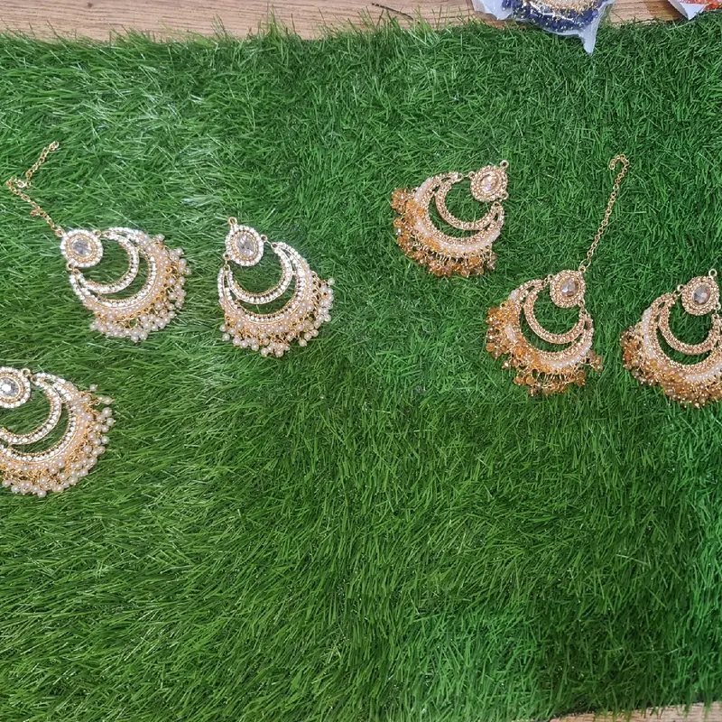 tika Earing set with pearl 4