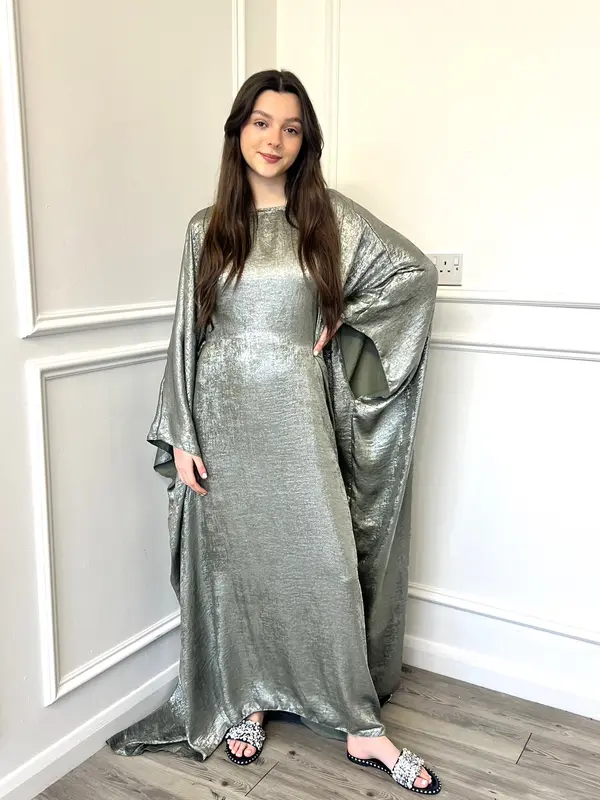 Women's Shimmer Kaftan with Inner Belt 7