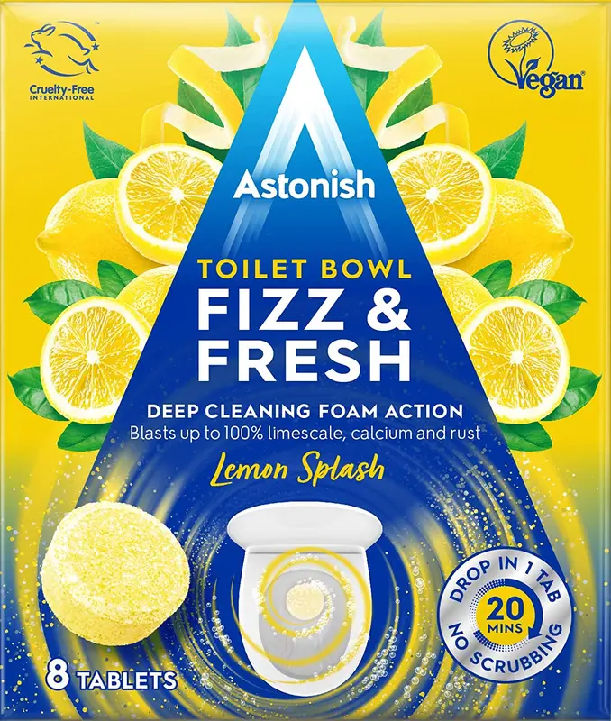 Astonish Toilet Bowl Fizz & Fresh Lemon Splash 8 Tabs 0