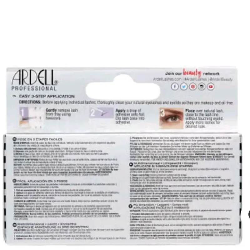 Ardell Faux Mink 3D Individuals - Medium  - 60 individual lash clusters. 1