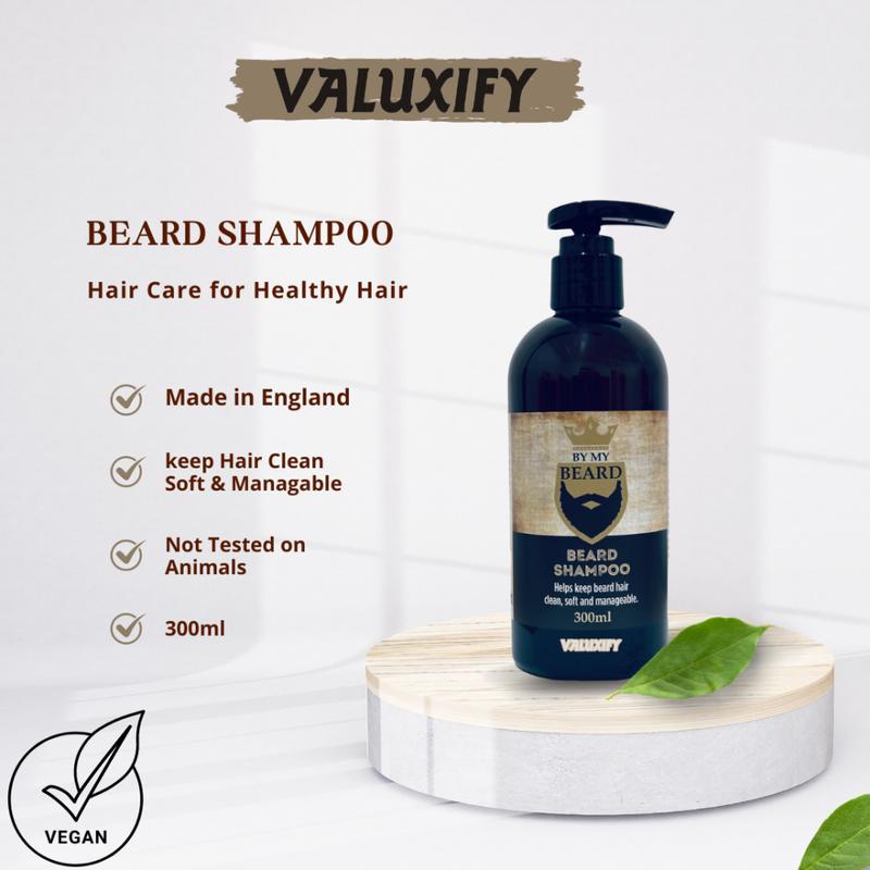 Valuxify Men's Ultimate Beard Grooming Kit with Shampoo, Beard Oil, Conditioner, Styler, and Wooden Comb - Haircare Comfort 4