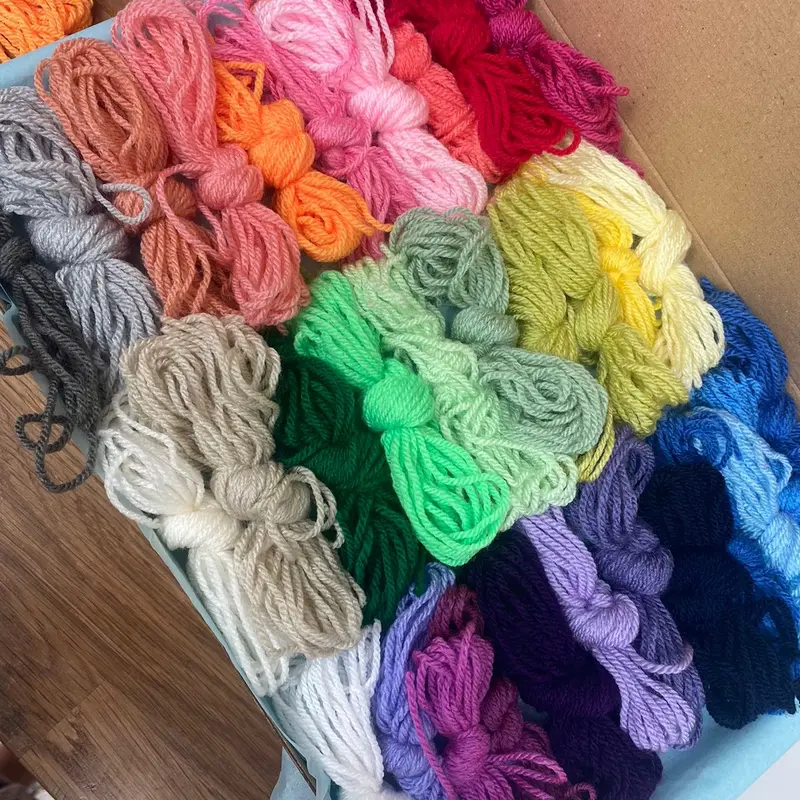 A box of various exquisite  ‘Scrap’ yarn collection 0