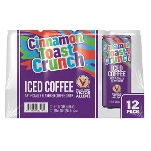 Victor Allen Cinnamon Toast Crunch Iced Coffee - 237ml Can - Perfect Beverage for Any Occasion Flavor 1