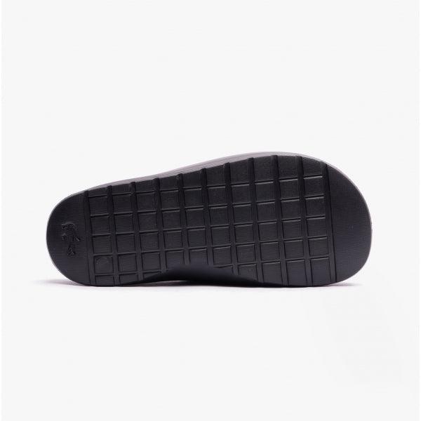 Lacoste CROCO 2.0 Womens Slider Sandals Black Casual 6